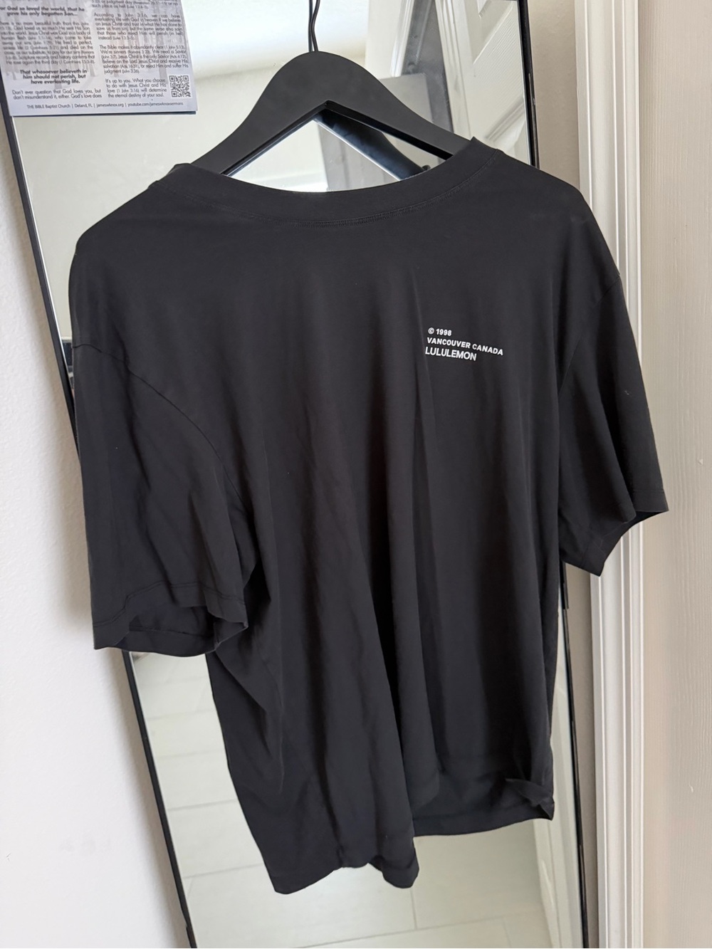 LuLaRoe Black Graphic Back-Print T-Shirt